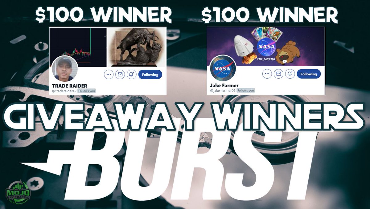 ProTrader_Mike's tweet image. #BURSTCOIN #GIVEAWAY #WINNERS 
$100 Winner Jake Farmer
@jake_farmer06

$100 Winner TRADE RAIDER
@traderaider42