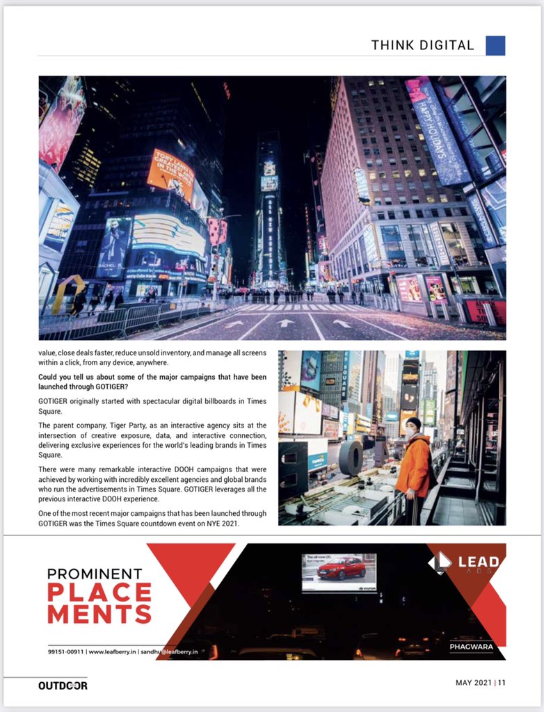 Tiger Party New York (@tigerpartyny) on Twitter photo Enjoyed a great talk with <a href="/Media4Growth/">Media4Growth</a> a lot. Thanks for covering us! ;)
Check out #OutdoorAsia May edition for a Times Square insider story from Tiger Party!
#ThinkDigital Enjoyed a great talk with <a href="/Media4Growth/">Media4Growth</a> a lot. Thanks for covering us! ;)
Check out #OutdoorAsia May edition for a Times Square insider story from Tiger Party!
#ThinkDigital
