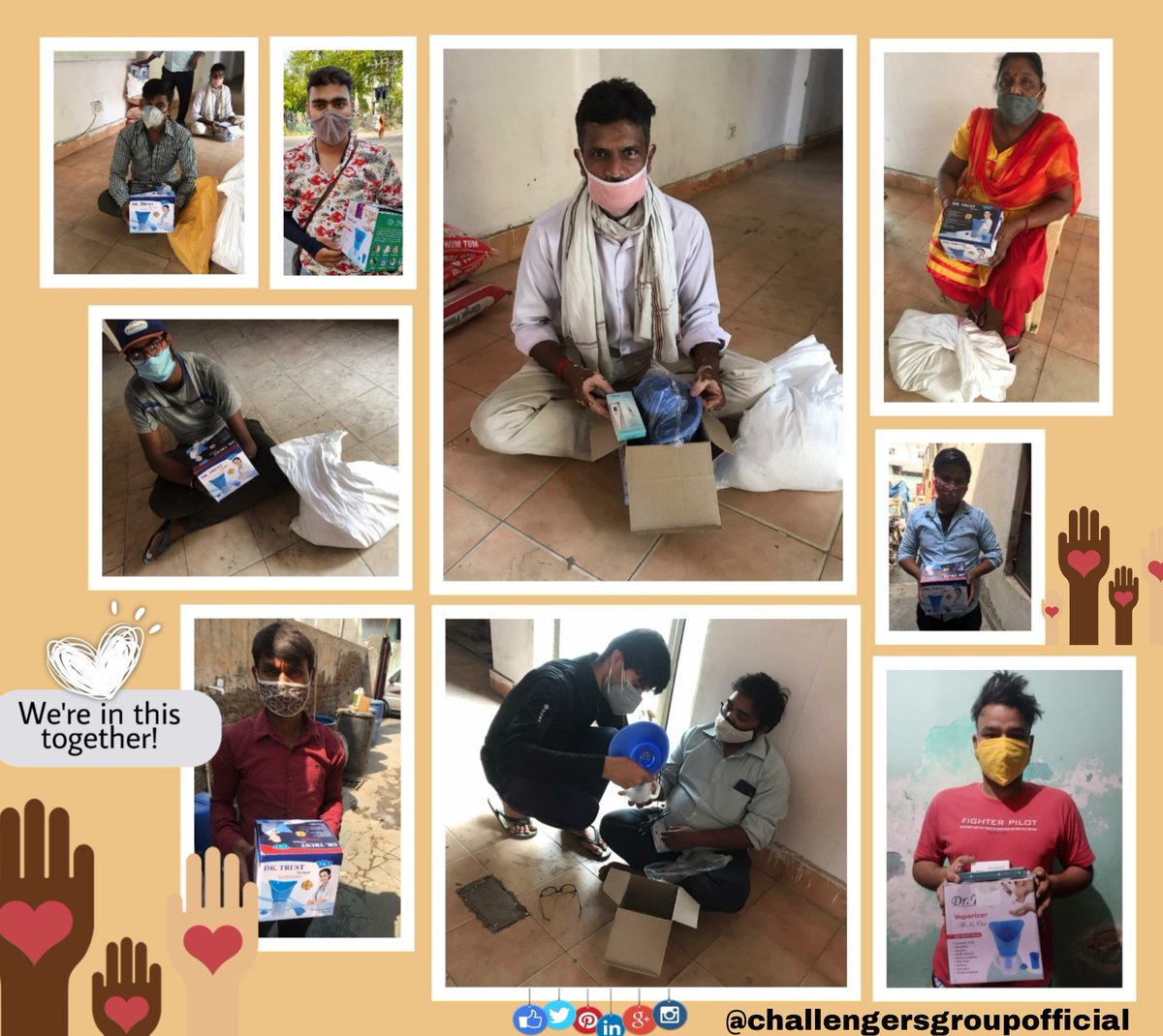 challengersgut's tweet photo. The work of humanity is going on and will continue.
#SecondWave
#EssentialKits
#LetsFightCovid
#Team #Challengers_Group https://t.co/RCgZTPfBps
