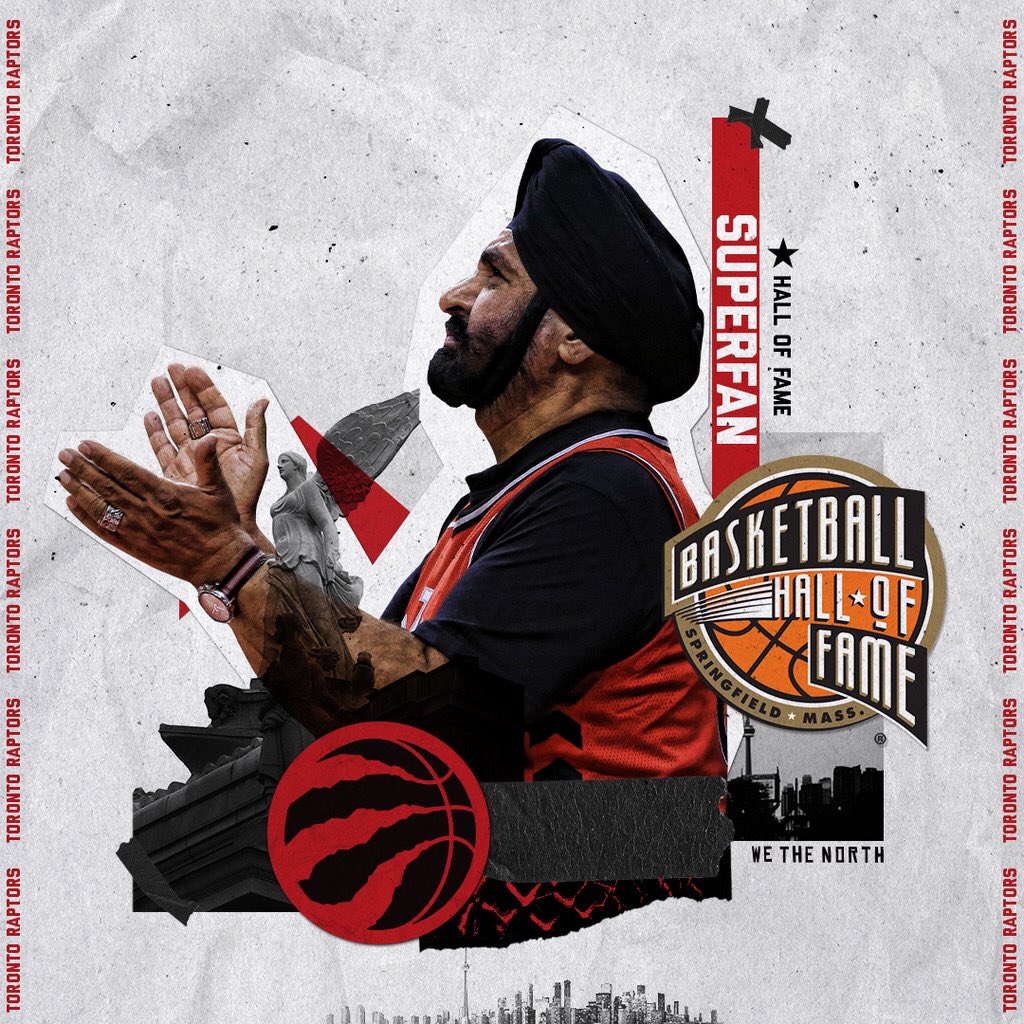 A true icon.

Congratulations on being inducted to the <a href="/Hoophall/">Basketball HOF</a>, <a href="/superfan_nav/">Nav Bhatia Superfan</a>. #WeTheNorth