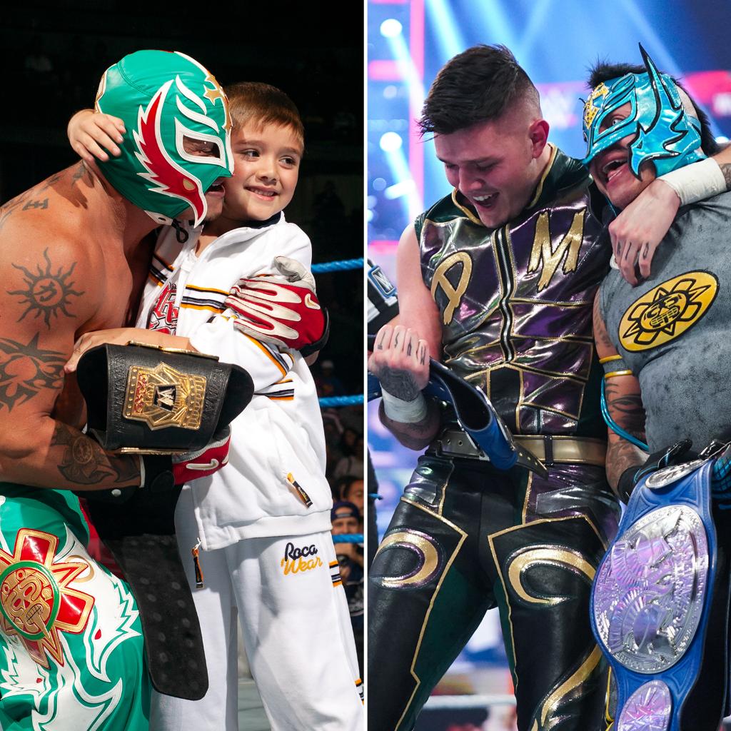 Wwe On Twitter First Time Ever Reymysterio Dommysterio35 Make History As The First Father Son Tagteamchampions In Wwe History Https T Co 8zshnyjy7j