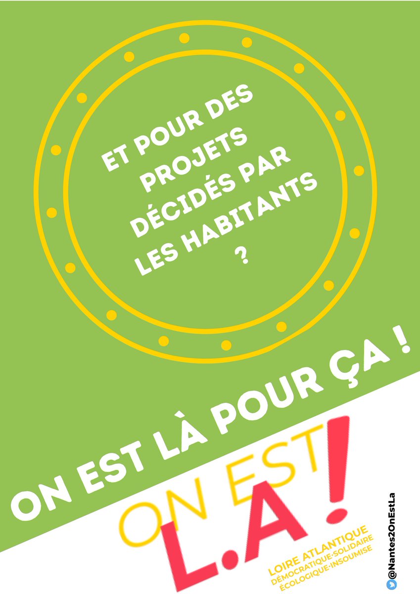 Parce que nous luttons contre le #carnet, #surfpark et les autres projets inutiles, parce que nous voulons que les projets soient décidés par et pour les habitant·es

On est LA pour un moratoire des grands projets et contre l'artificialisation des sols

#departementales2021