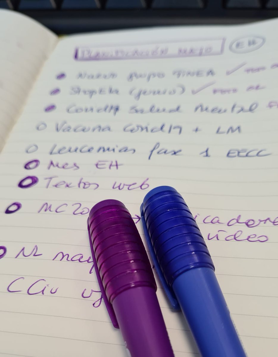 💜Organizando cosas con los colores de la #enfermedadDeHuntington para apoyar a pacientes, familiares, personal médico, sanitario e investigadores  
💙Mayo es el mes de concienciación sobre esta enfermedad minoritaria, degenerativa y hereditaria que no tiene cura #Huntington2021