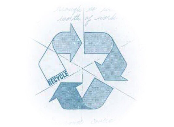Hoy, #DíaMundialDelReciclaje, recordamos a Gary Anderson, la persona que diseñó en 1971 el famoso logotipo del reciclaje.