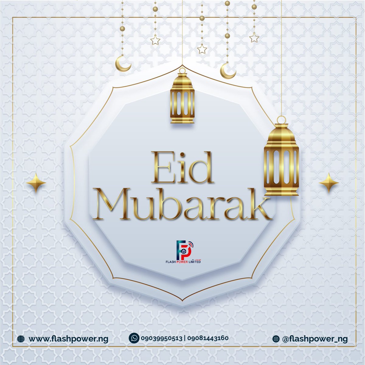 FlashPower_ng's tweet photo. Eid Mubarak to our Muslim brothers and sisters.

Have a splendid celebration.

#eidmubarak https://t.co/kM31FqBAj7