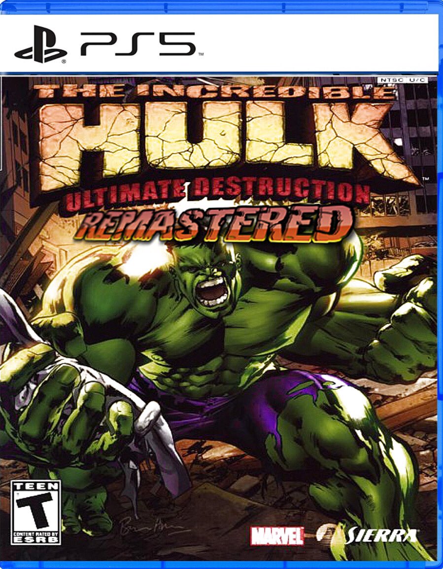 TheSpideyBugle Hey! I'm all for a “Hulk Ultimate Destruction Remake” I  kinda wish hopefully they can relive Hulk's Incredible Age when he was able  to take on The Entire U.S. Army with, image size:899x1153