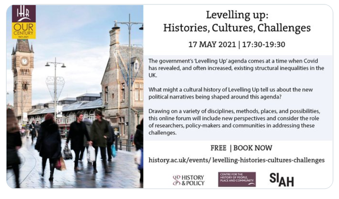 LAST CHANCE! You have until 4pm today to book your free place at today's event on #LevellingUp, with brilliant speakers <a href="/Melissa_Benn/">Melissa Benn</a> <a href="/JontyGross/">Jonathan Gross</a> <a href="/drjennings/">William R Jennings DDS</a> <a href="/OwLJ1/">Owain Lloyd-James</a> <a href="/HelenNicholson2/">Helen Nicholson</a> <a href="/jennyhughes99/">Jenny Hughes</a> <a href="/SimonSzreter/">Simon Szreter</a> &amp; Andrew Haldane. history.ac.uk/events/levelli…