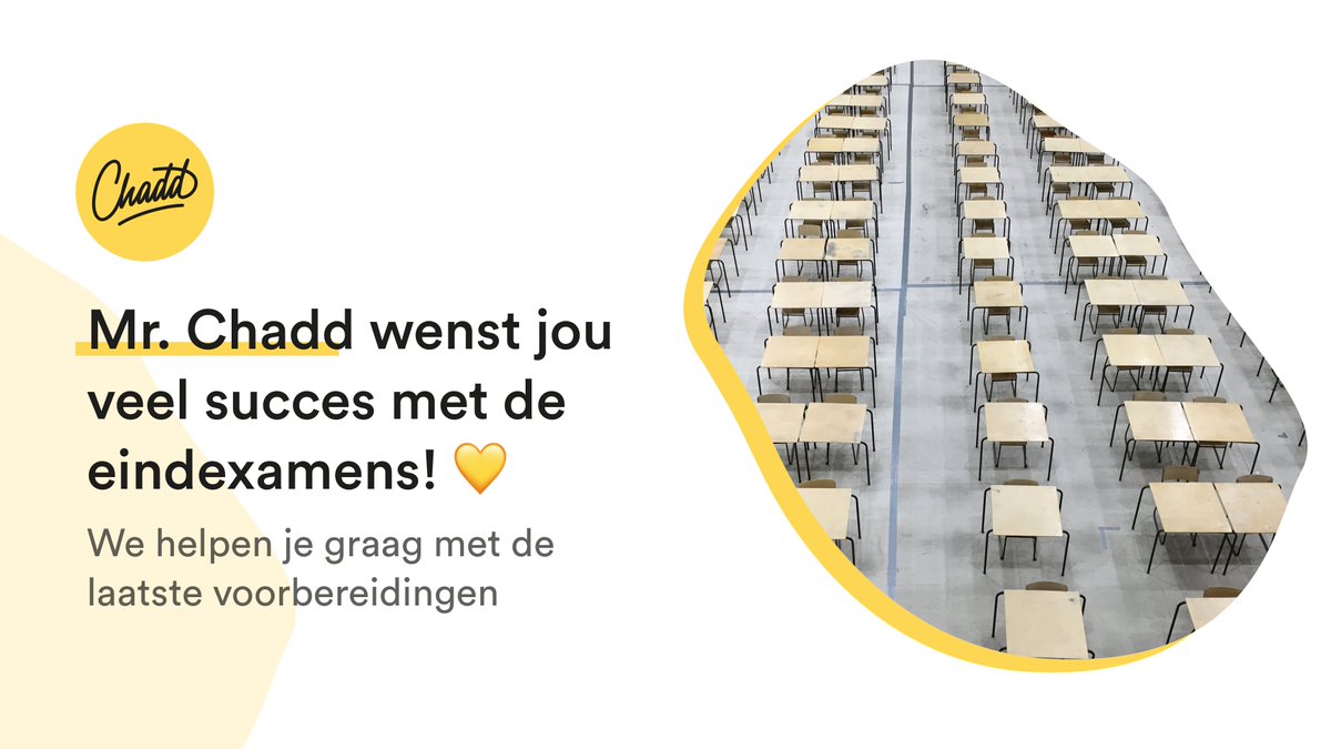 Mr. Chadd: Direct uitleg voor ieder vak tweet media