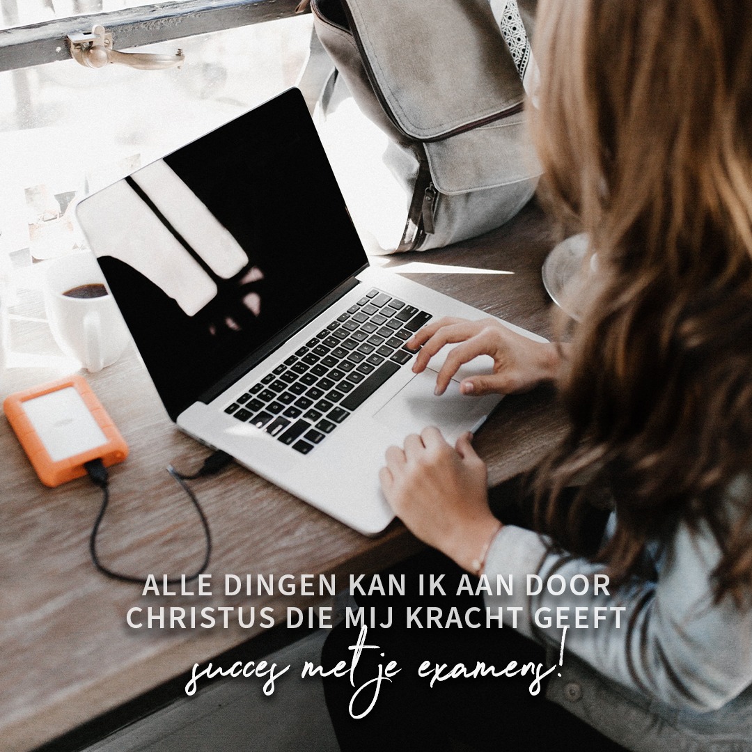 Voor iedereen die vandaag of later deze week begint met de examens: heel veel succes! Je kunt het 💪🏼.