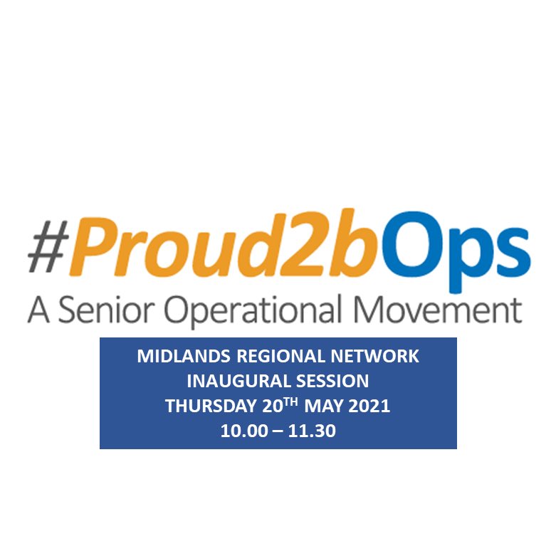 The <a href="/P2bOps_Mids/">#Proud2bOps Midlands</a> REGIONAL Network launches on Thursday - huge engagement across the region already, but if you’re not yet involved and meet our Tier 1 (DCOO/Dir Ops level) or Tier 2 (Div GM/Care Group Manager/Dep Dir level) membership - come and find out what we’re all about ⬇️