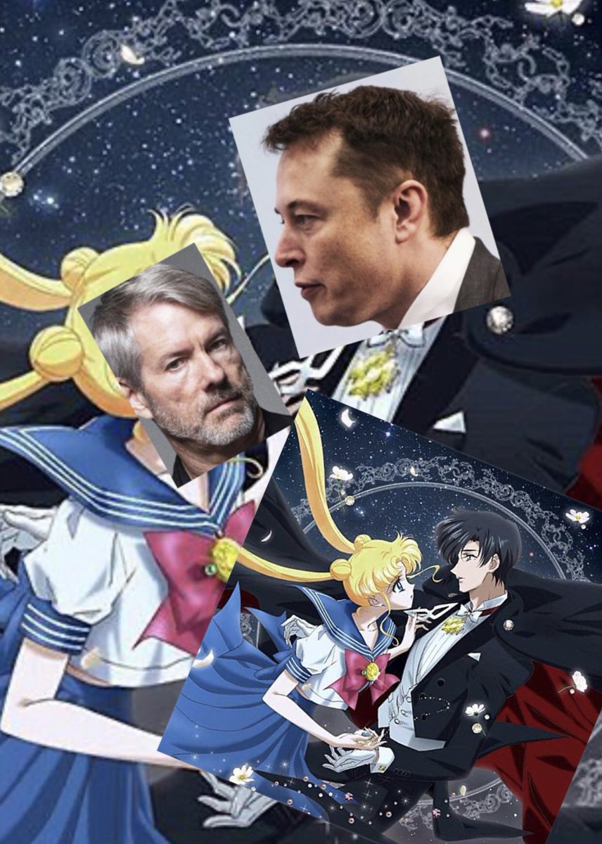 kittenfix's tweet photo. So if @michael_saylor is #SaylorMoon , is @elonmusk #TuxedoMusk ?  😜 
#Bitcoin https://t.co/UfbF3nKr4U