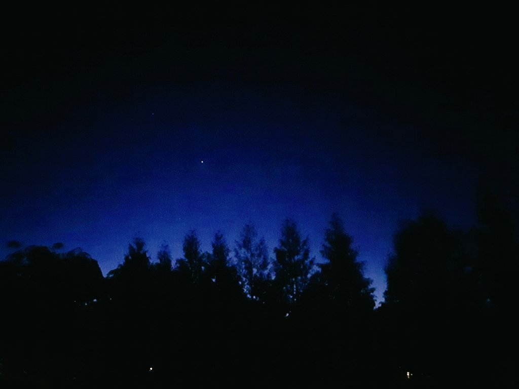 stephfuego's tweet image. This is not a clear photo or anything special. But I cannot tell you how awesome this is. See stars and tall trees everyday... again. Lol I missed this. 🌲🌌