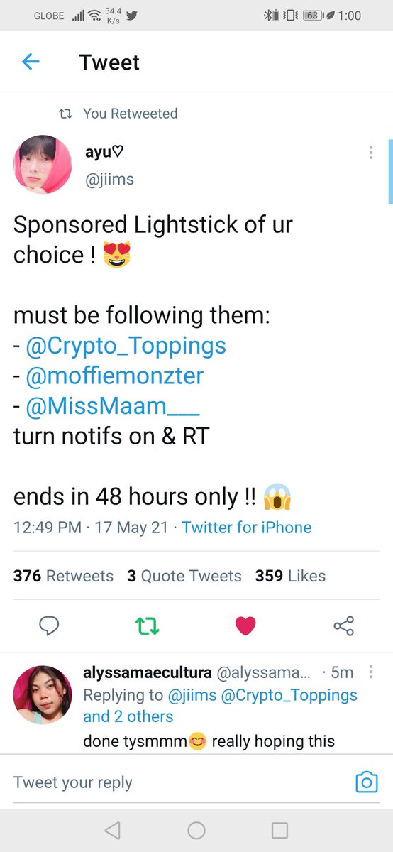ntwoojn's tweet photo. @jiims @Crypto_Toppings @moffiemonzter @MissMaam___ Thank you for this giveaway po i hope i win this https://t.co/JN4wlBGiuF