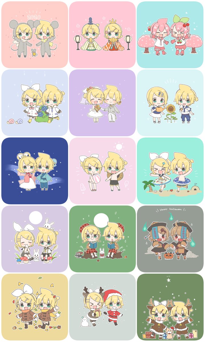 鏡音レン ,鏡音リン 「#繋がらなくていいから俺の描くデフォルメを見てくれ
むしろデフォルメしかない 」|なじょ🐣Illustratorのイラスト