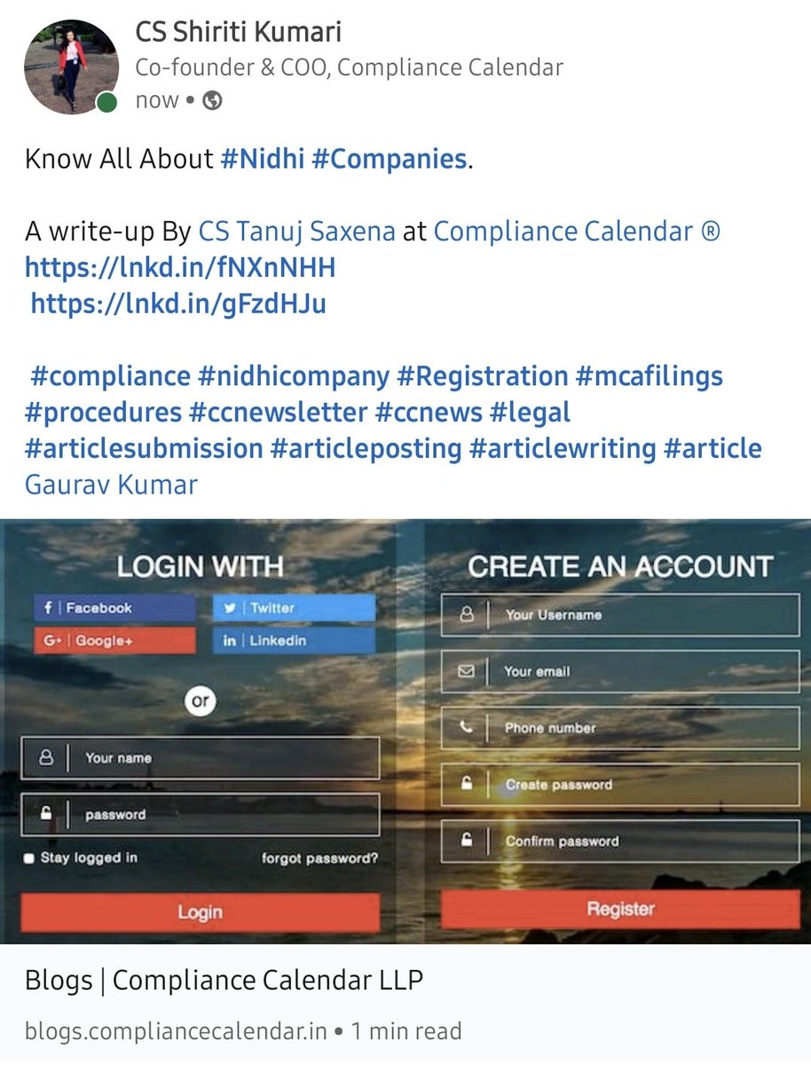 FCSShiriti's tweet photo. Know All About Nidhi Companies. A write-up By CS Tanuj Saxena at @ccnewsindia
@FCSGauravKumar
https://t.co/KOtQK6Yp7T
#article #articlesubmission #articleposting #ccauthor #ccnews #nidhicompany #Registration #procedures https://t.co/5c980mDJ57