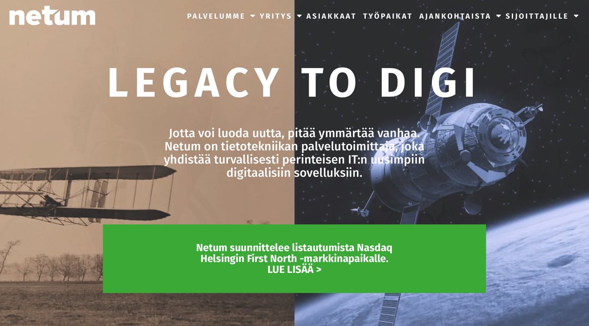zijoittaja's tweet image. Se on tämä #Netum , joka listoille on tulossa. Se on ihan legacy to digi…