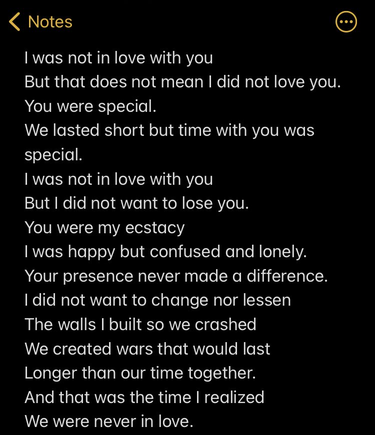 sptmberthoughts's tweet image. / We were never in love