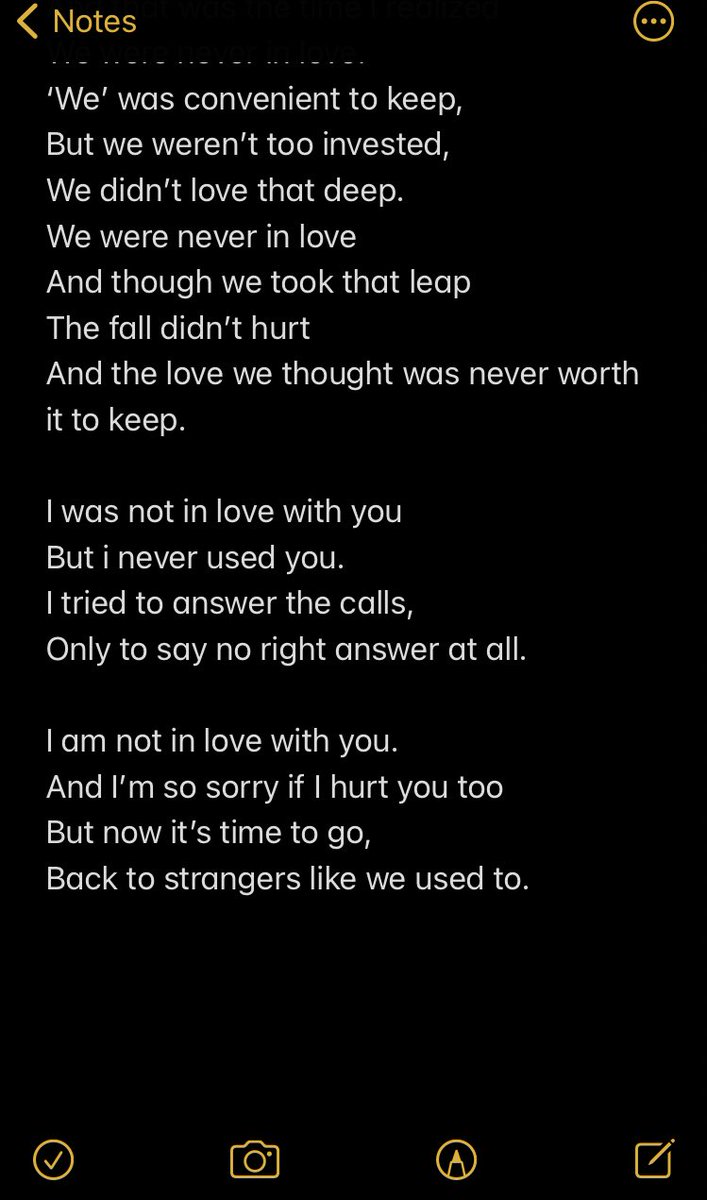 sptmberthoughts's tweet image. / We were never in love