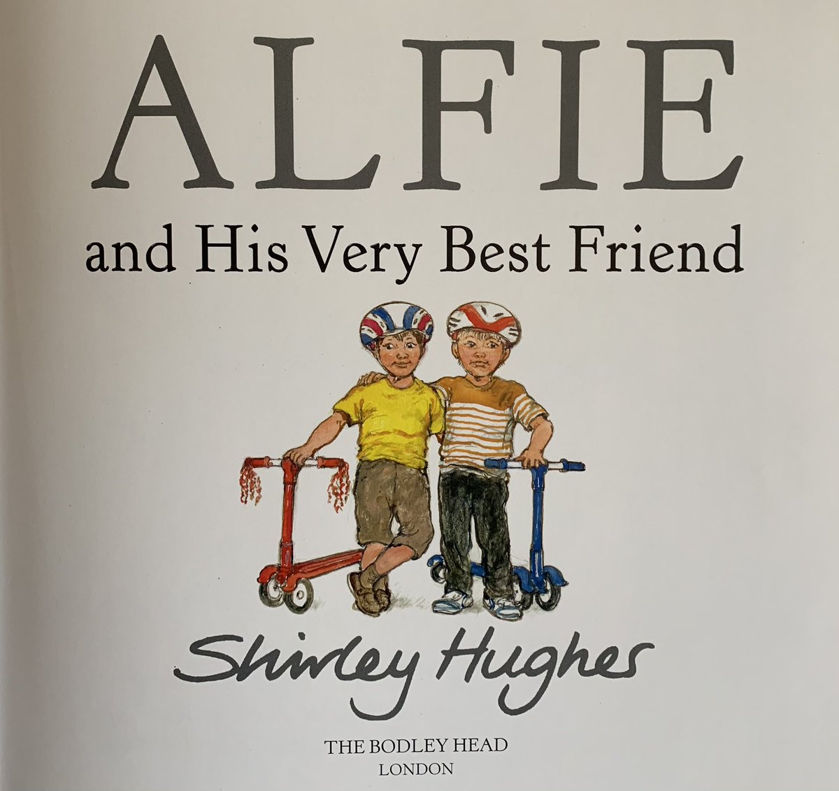 ShirleyHughes_'s tweet image. This week we will be looking at Alfie and His Very Best Friend

Alfie had a best friend and his name was Bernard. Annie Rose liked him better than any of Alfie’s other friends. Bernard liked her too, because she always laughed and laughed at all his jokes.