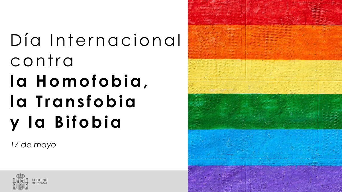 Hoy y siempre celebremos la diversidad. Construyamos, con políticas públicas y el apoyo de la ciudadanía, una sociedad sin discriminación por orientación sexual o identidad de género, sin odio. Ni un paso atrás. Sigamos avanzando en el respeto y la libertad
#DíaContraLaLGTBIfobia