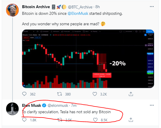 cryptoawos's tweet photo. Życzę #elonstop sukcesów w eksploatacji kosmosu ale od crypto to niech się trzyma z daleka a jego zabawa naszymi $ jest mało śmieszna. https://t.co/EnbiT6RpCp