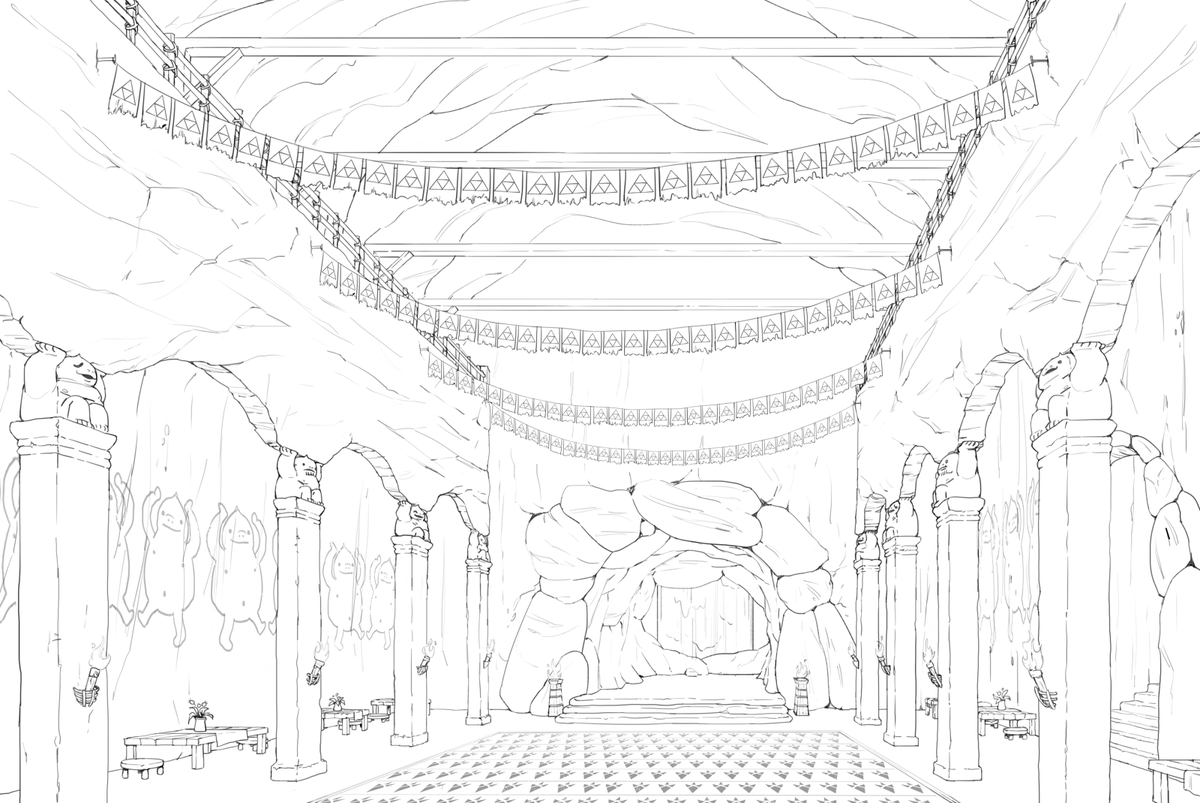 Some environments over the years.. ! I don't talk about it a lot but I've wanted to be a layout or environment artist for a while T___T