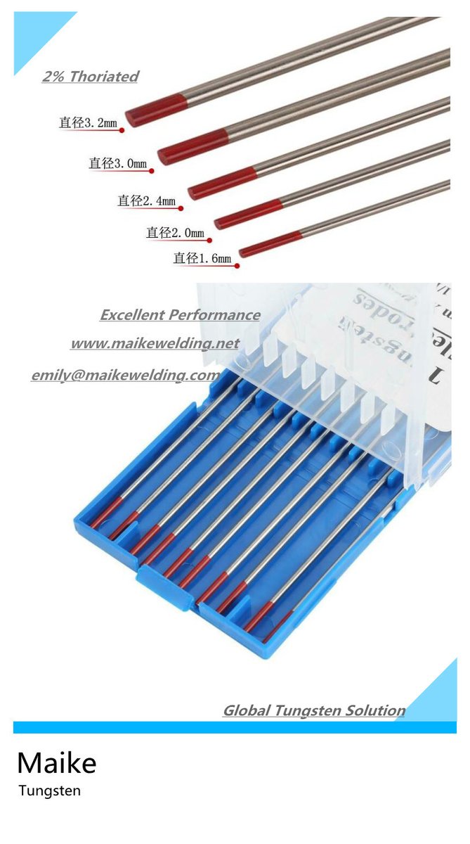 EmilyCh69749071's tweet photo. #Tungsten electrode #wolframelektrode #tungsten rod #WIG Elektrode #welding alloy #TIG Welders #ARC Welders #Abrasives #Welding Consumables #Schweißtechnik #Welding torches &amp; Spares #Gas Equipment #Power Tools #Сварочный аксессуар #Вольфрамовый электрод #Eléctrodos de tungsténio https://t.co/ERFm4jxo6O