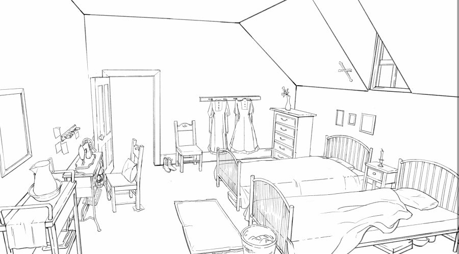 Some environments over the years.. ! I don't talk about it a lot but I've wanted to be a layout or environment artist for a while T___T