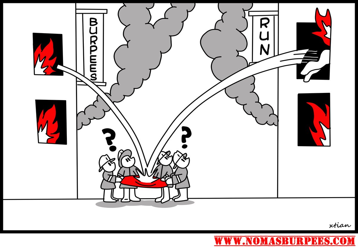 Yo intentando escapar de los problemas #crossfit #comics