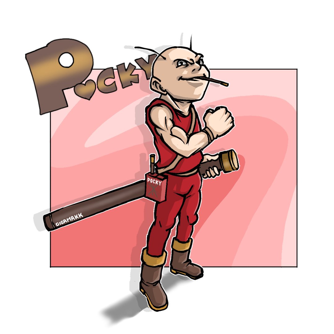 ポッキーのtwitterイラスト作品
