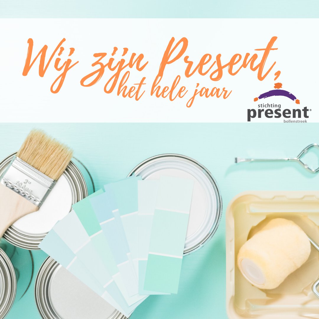 presentbol's tweet image. Nu alles weer wat versoepeld kunnen we weer aan de slag met projecten binnen! 
Wil jij graag iemand ècht helpen en vind jij het leuk om te schilderen? 
Meld je dan vooral al. Dat kan alleen, maar ook met een groepje!
stichtingpresent.nl/bollenstreek/c…