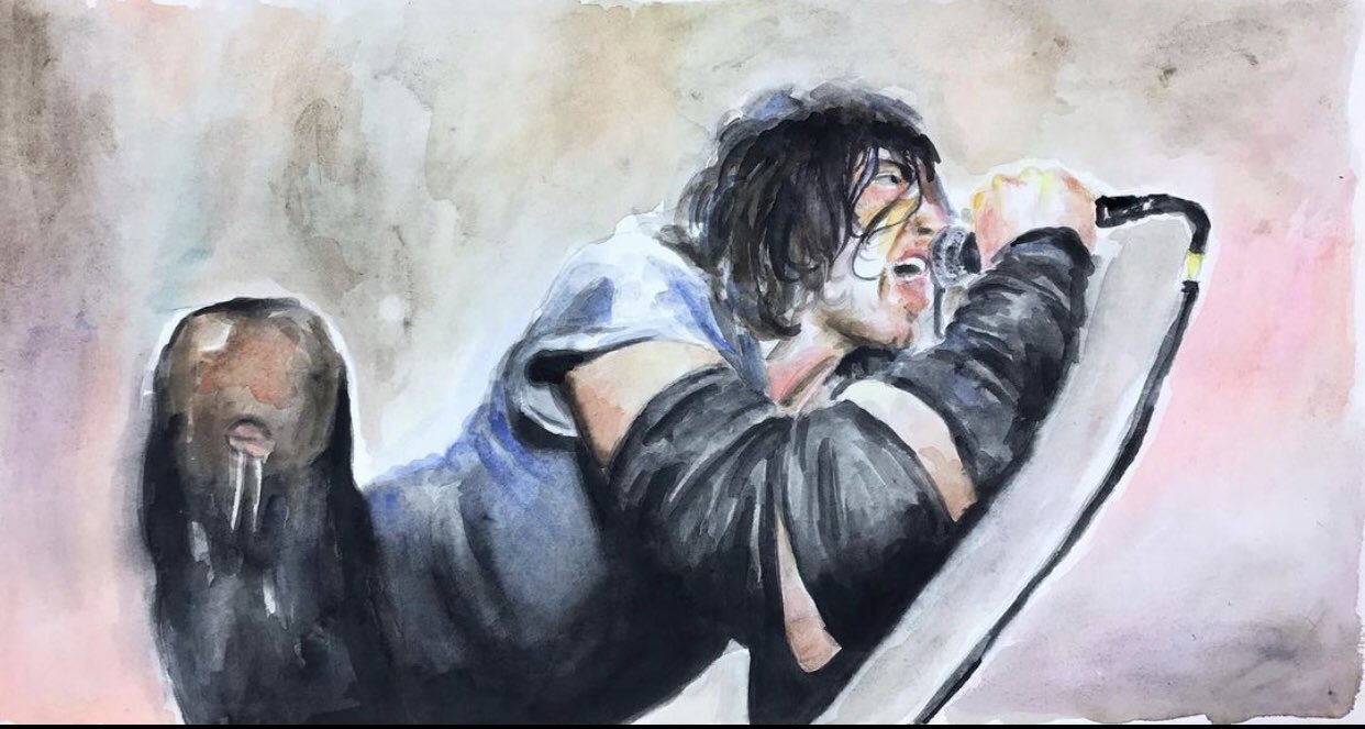 Happy birthday here is an old watercolor painting i did to celebrate this fantastic occasion 