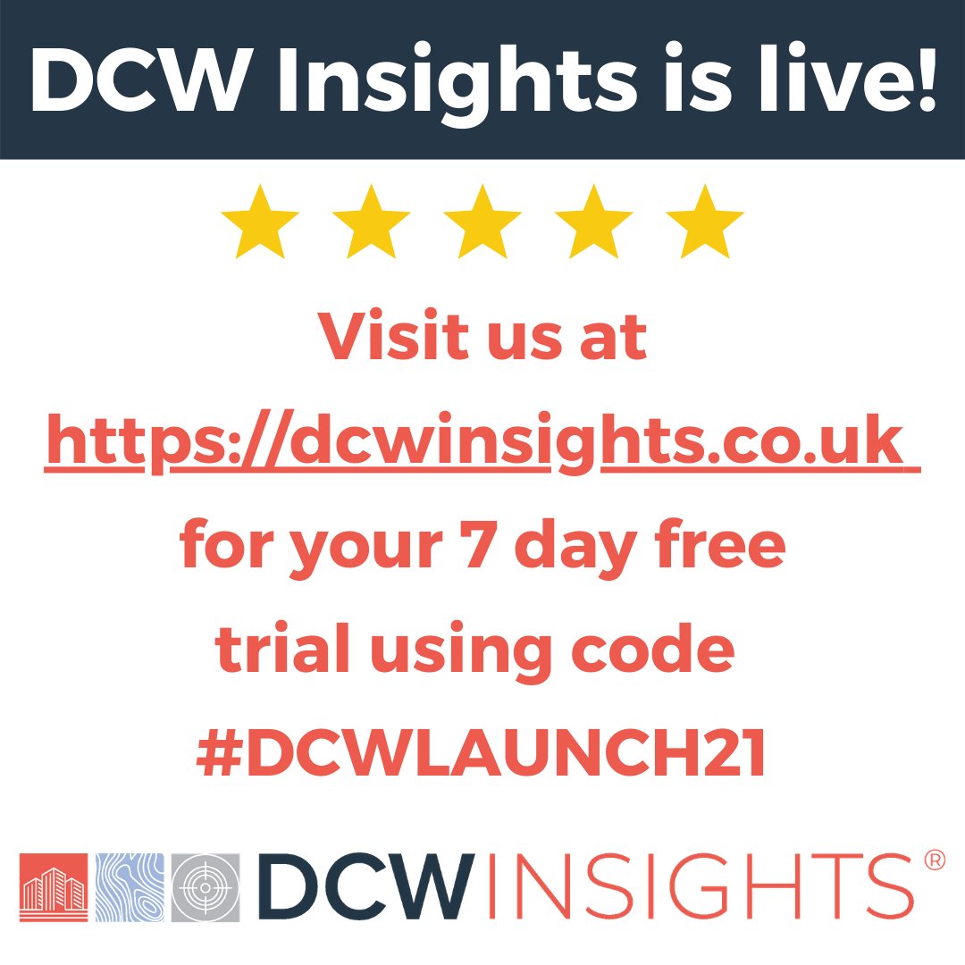 DCWgroup_'s tweet image. Our new innovative #WebBasedPlatform, DCW Insights is now live! 

To find out more about how you can save both time and money on your land due diligence process…

Visit us at zcu.io/DwUG  for your 7 day free trial using code #DCWLAUNCH21

#Propertydevelopment