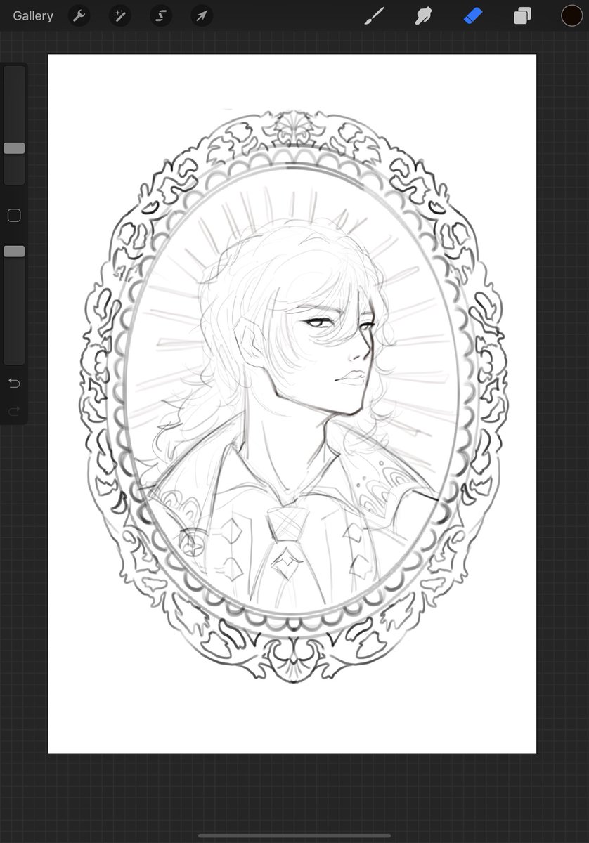 0180cm's tweet photo. diluc wip 
concept vs sketch https://t.co/riH2BUsjqa