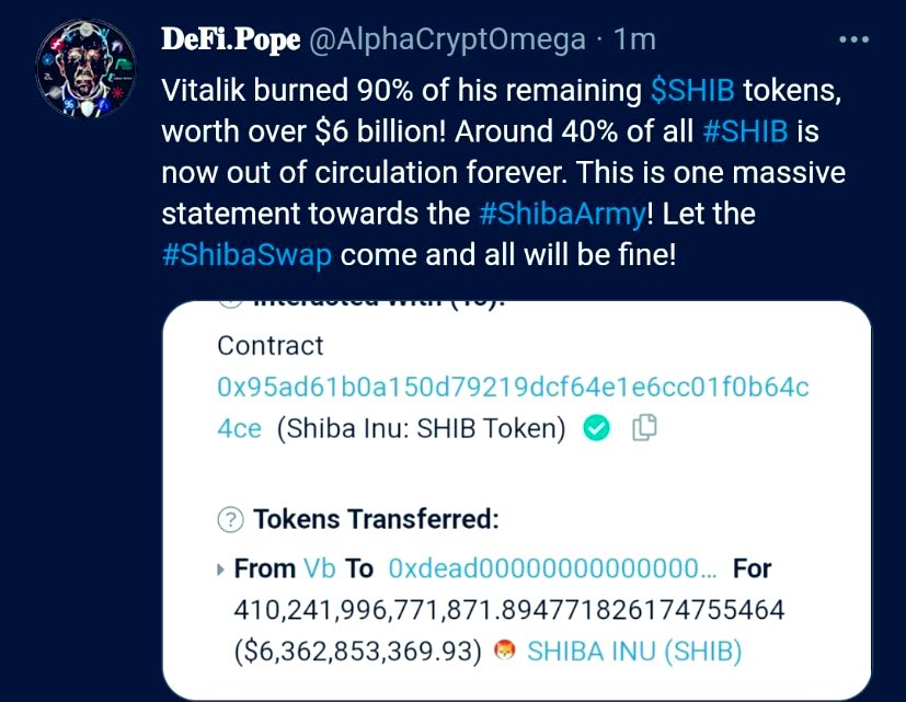 🔥🔥 
Less Supply, More Demand. 

Time to #Hodl

$shiba $Elon $Ass $moonmoon $Bafe
$btc $eth $Shiba $Elon $moon $moon $Ass $Btt $vet $Xrp $Xlm $Xem $hot $kin $Ray $rune $bch $Bafe $