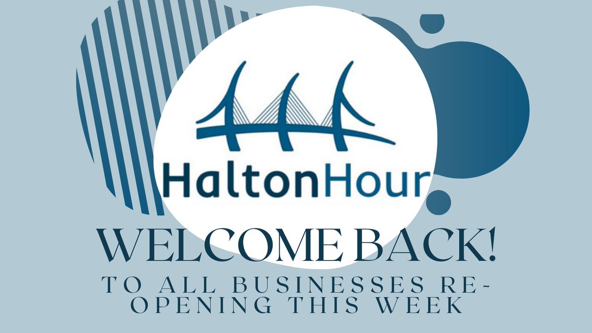 Welcome back to all businesses re-opening today and this week. It's great to see you! #haltonhour #widnes #runcorn