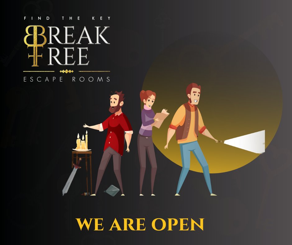 We are open and ready for adventure. Book now at: escapebreakfree.co.uk/escape-room-st… #unlocked #may17 #escapegame #stoke #mondaymotivation