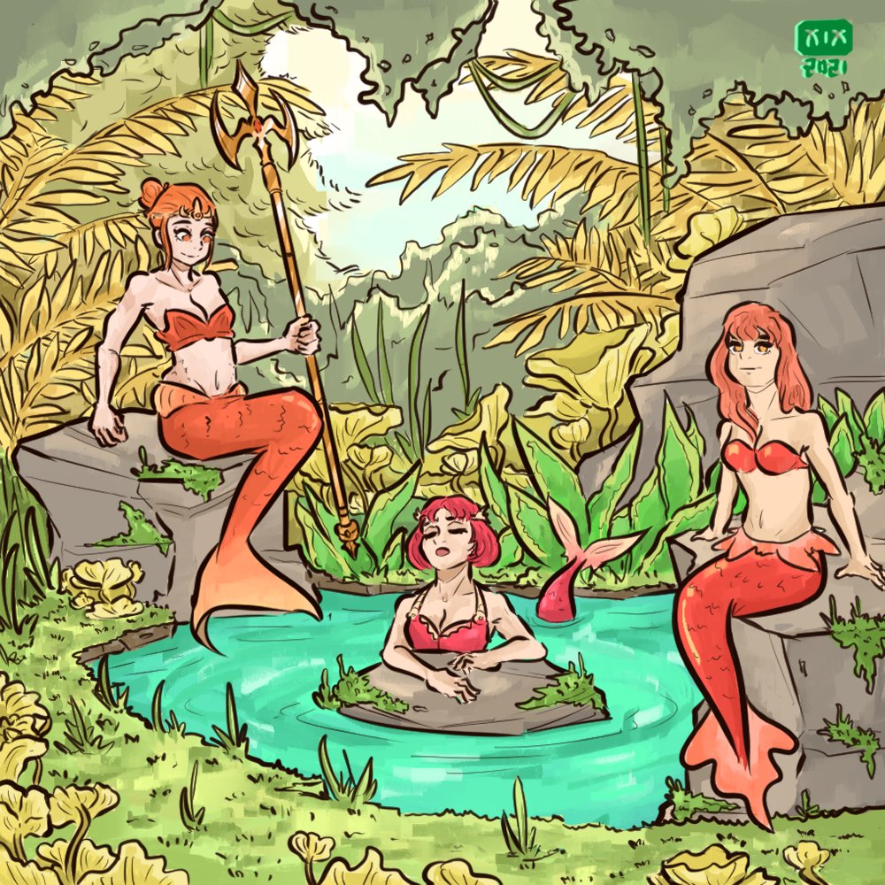 pond of mermaids 🧜🏽‍♀️🧜🏽‍♀️🧜🏽‍♀️

#mermay2020 #artph