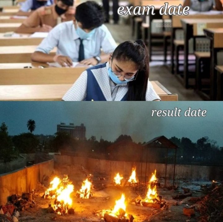Anand16141298's tweet photo. "Cancelling All The Board Exams For This Year Will Be A Prudent Decision". Or else you'll have to arrange oxygen cylinders, beds and ventilators for students as well.

 #modiji_cancel12thboards

@PMOIndia
 
@DrRPNishank 

 #modiji_cancel12thboards https://t.co/tRlvfxYpPQ