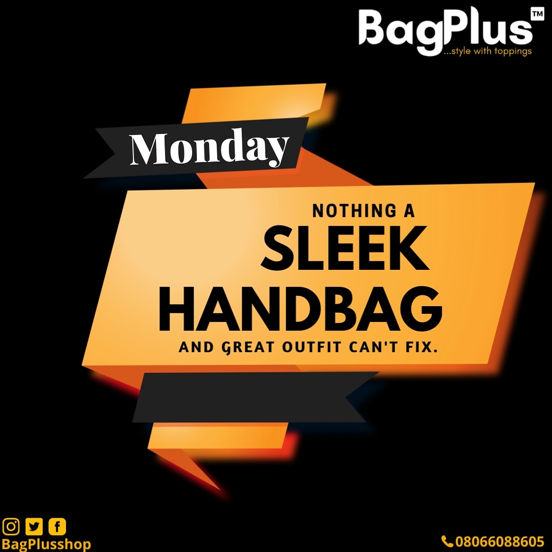 Sleek outfit. Check.
Great handbag. Check.

Then you are ready to conquer the new week. 💪💪💪

#mondayslay #monday #newweek #Naijababes #bagsofinstagram #bagsaddict #bagaddicts #bags #ibadanslayers #ibadanbagseller #ibadan #ibadanvendors #motivationmonday #DrAnu