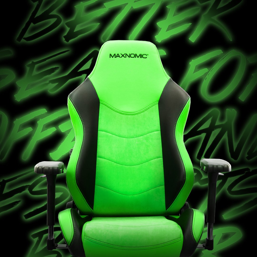 NEEDforSEAT's tweet photo. You got to love this popping bright green color. 💚 Except if you are working with a green screen. #invisiblechair
🛒 MAXNOMIC® Dominator Executive Edition Green
#maxnomic #gamingchair #greensetup https://t.co/XHJh0pJgsG