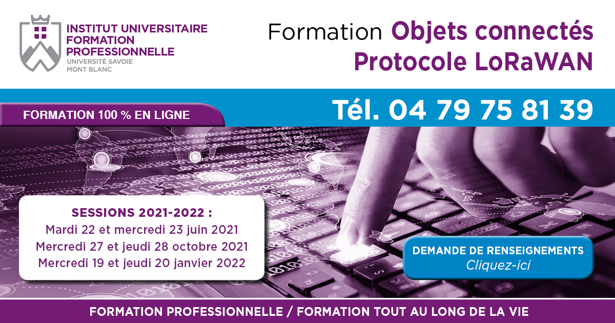 #formation #LoRaWAN à #Annecy et #Chambéry ! univ-smb.fr/formation-cont…