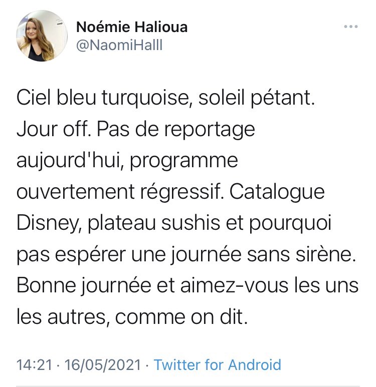NnoMan1's tweet photo. D’un côté une journaliste pro-israélienne qui tweet depuis Israël.
De l’autre, Fatima Shbair, photo-journaliste,habitante de Gaza. 

Elles ne passent visiblement pas les mêmes journées. 
Une ne veut pas être dérangée par les sirènes, quand l’autre n’est pas sûre de voir demain. https://t.co/rOAkWNZs0M