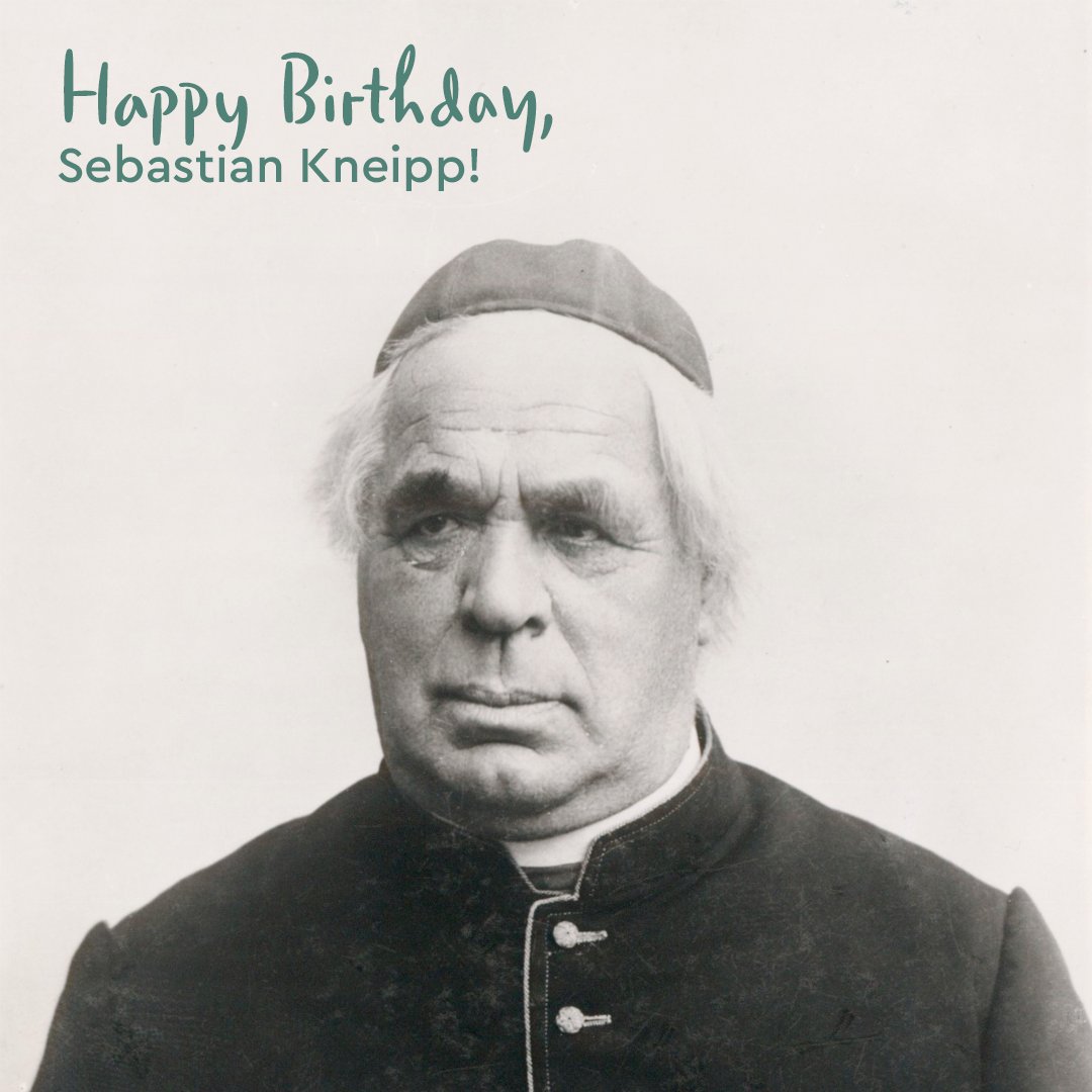 kneipp_japan's tweet photo. #クナイプ の創始者であるセバスチャン・クナイプは1821年5月17日、バイエルン州の機織り職人の息子として生まれました🎈🎉🍾
彼の治療概念は今日でも影響を及ぼしており、医学のマイルストーンと見なされています。彼の調査結果は、今日もクナイプの基礎である製品に活かされています。 https://t.co/Y9UxRyWuD6