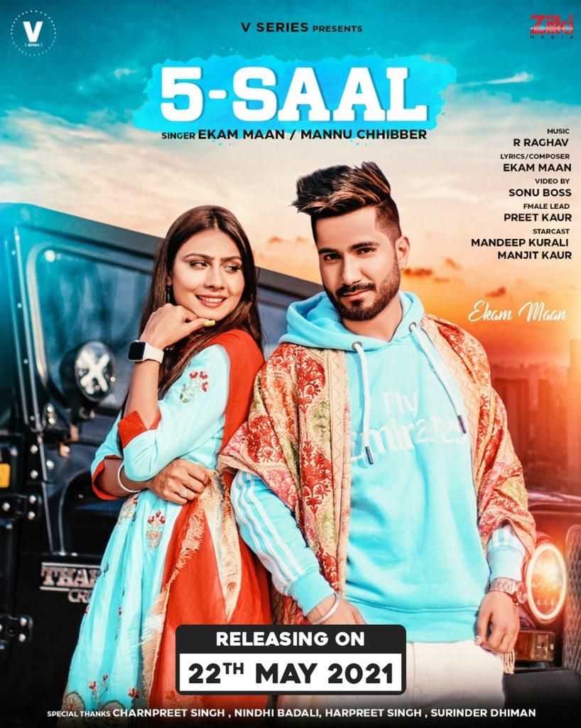 Ziiki_Media's tweet photo. Latest Punjabi track #5Saal by #EkamMaan releasing on 22nd March!! #StayTuned 

#ziikimedia #punjabisong #mondaymotivation #punjabisongs #vseries #MondayMotivation https://t.co/GpVxw3u0h2