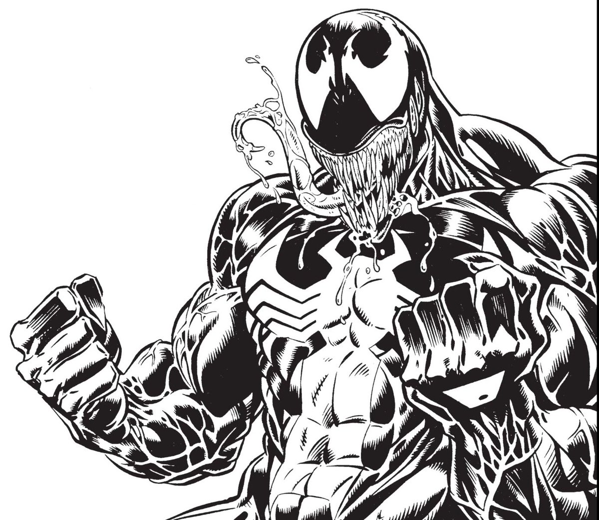 CoolComicArt's tweet photo. Venom by Mark Bagley w/ Randy Emberlin https://t.co/Obcau7AaGR
