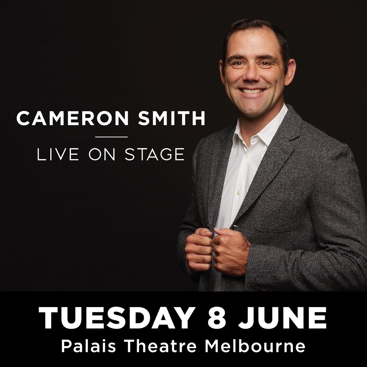 Cameron Smith (@camsmith9) on Twitter photo A no holds barred look into my career, on and off the field, the night before Origin I.
Looking forward to seeing all of the <a href="/storm/">Melbourne Storm</a> members and supporters, as well as league fans in general, ahead of the big game!
ticketmaster.com.au/event/13005AAB⦠A no holds barred look into my career, on and off the field, the night before Origin I.
Looking forward to seeing all of the <a href="/storm/">Melbourne Storm</a> members and supporters, as well as league fans in general, ahead of the big game!
ticketmaster.com.au/event/13005AABā¦