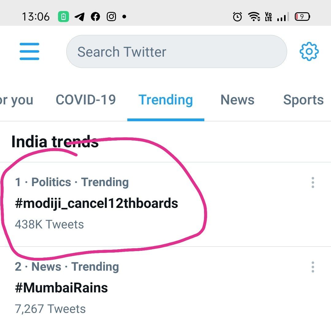 I request Officials &amp; Media to please highlight this issue where students all over India are demanding board exam cancellation with internal assessment. #saveboardstudents  #modiji_cancel12thboardexam 
<a href="/PMOIndia/">PMO India</a> <a href="/DrRPNishank/">Dr. Ramesh Pokhriyal Nishank</a> @nidhiindiatv <a href="/dnyanada24/">Dnyanada Kadam</a> <a href="/TimesNow/">TIMES NOW</a> <a href="/ANI/">ANI</a> <a href="/Vinamrata24/">Vinamrata Borwankar</a>