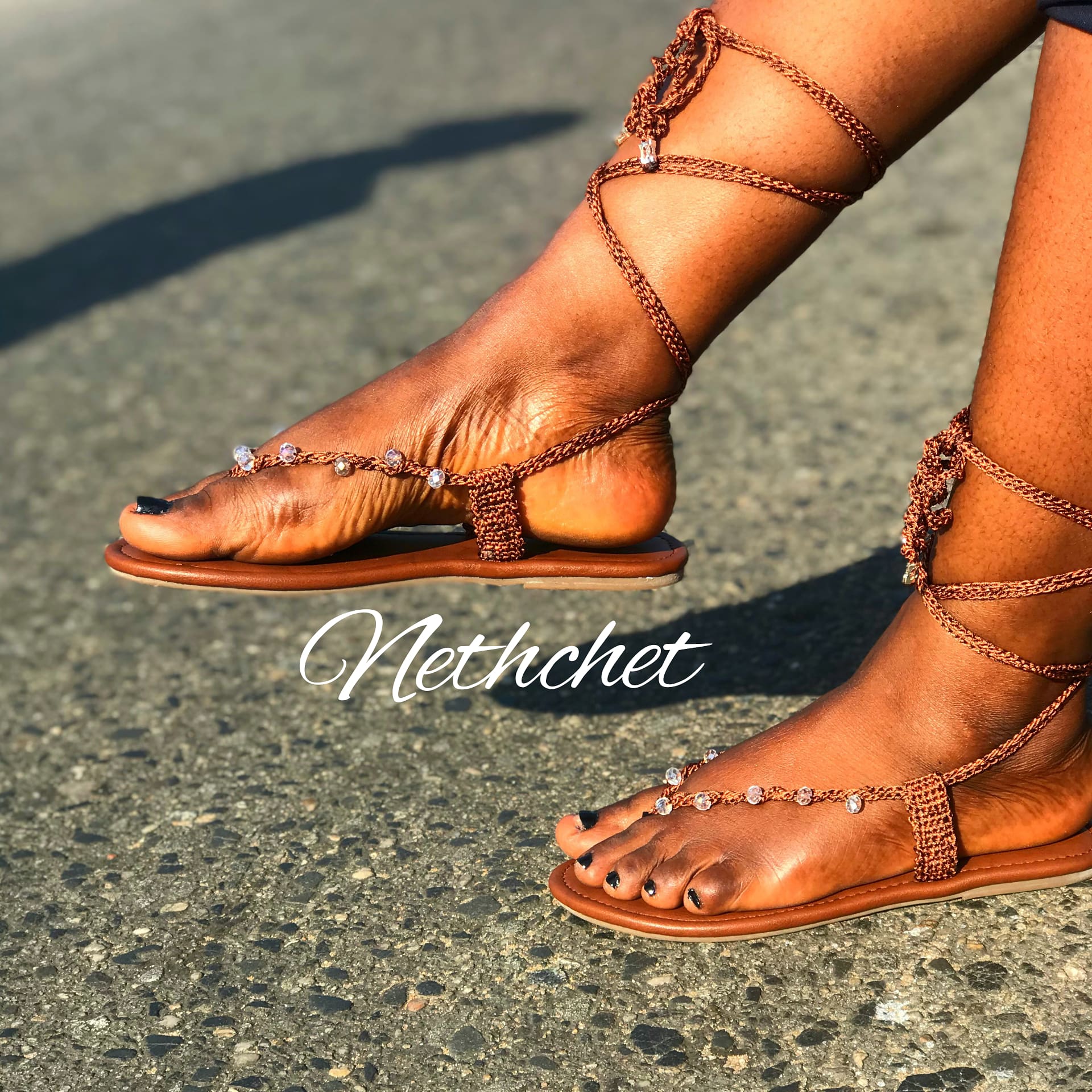 Crochet shop gladiator sandals