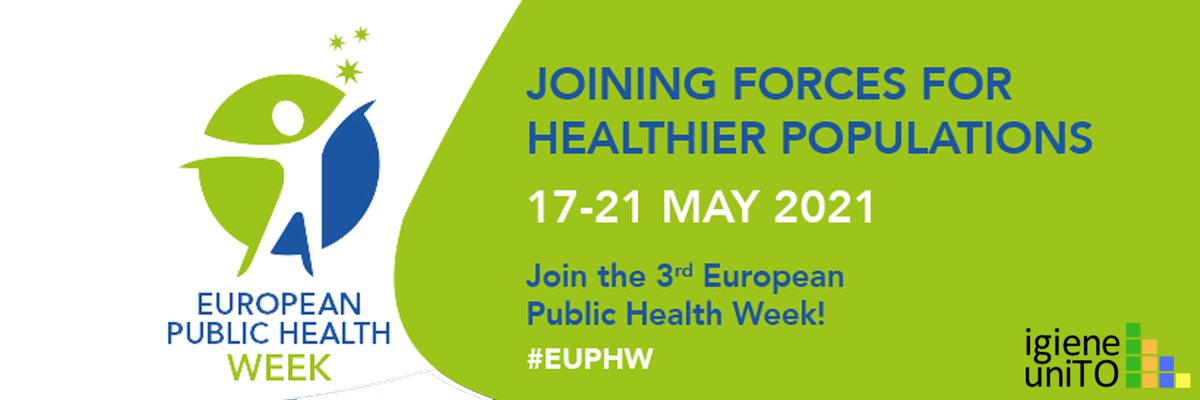 IgieneUnito's tweet photo. Siamo lieti di inaugurare la III edizione della settimana europea della Sanità Pubblica: 5 giorni, 5 temi per celebrare la salute di tutte le popolazioni!
#EUPHW https://t.co/wyxBSMrPHT